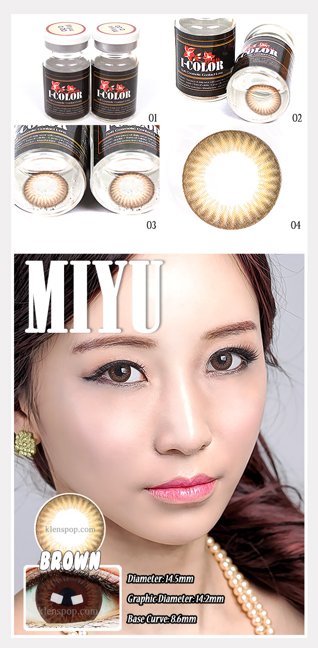 Description image of Miyu Brown Color Contacts